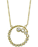 Macy's Necklaces Giani Bernini Spiral Journey Necklace in Gold Plated Italian Sterling Silver