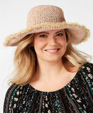 macys Apparel & Accessories Steve Madden Women's Frayed Straw Crochet Bucket Hat ONE SIZE