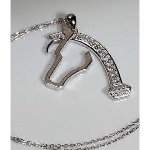 Mens Horse necklace Sterling Silver, Big and Beautiful! - The Pink Pigs, A Compassionate Boutique