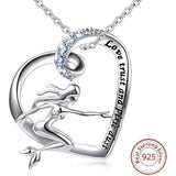 Mermaid in a Heart Necklace 