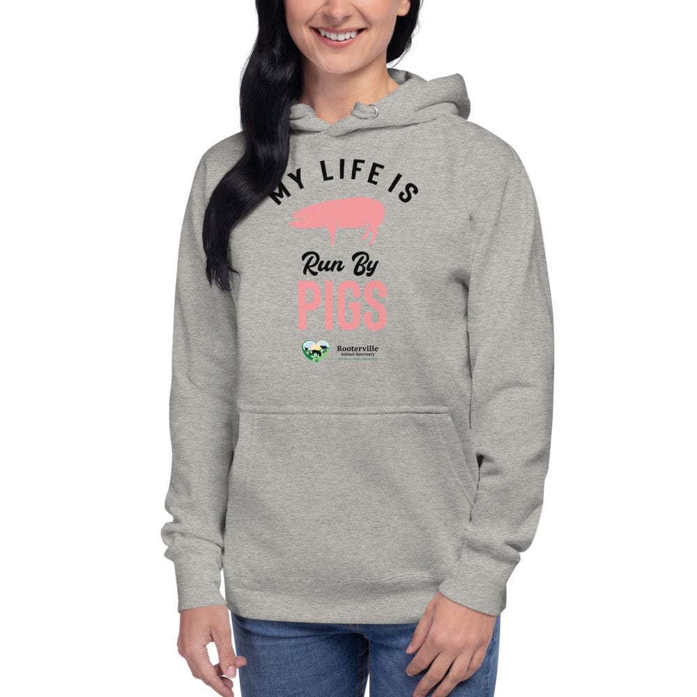 My Life is Run by Pigs - Unisex Hoodie - The Pink Pigs, A Compassionate Boutique