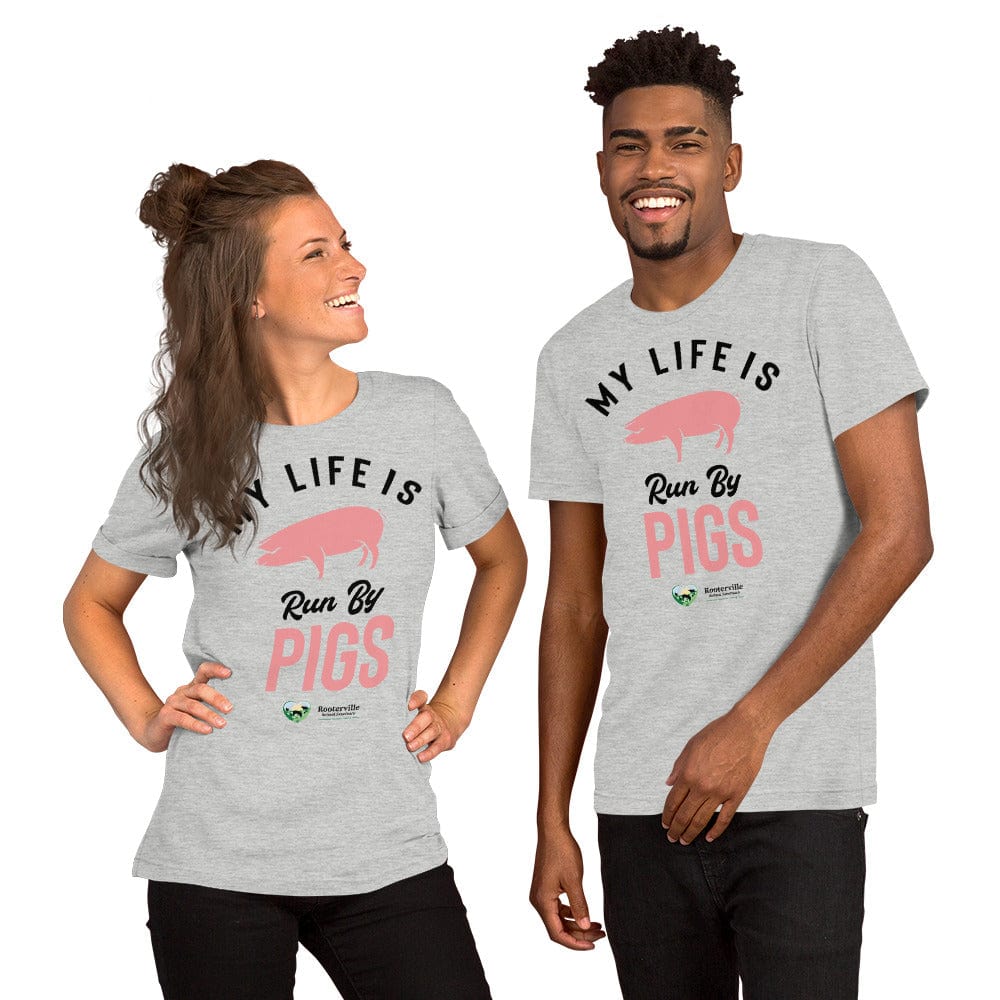 My Life is Run by Pigs - T-Shirt - The Pink Pigs, A Compassionate Boutique
