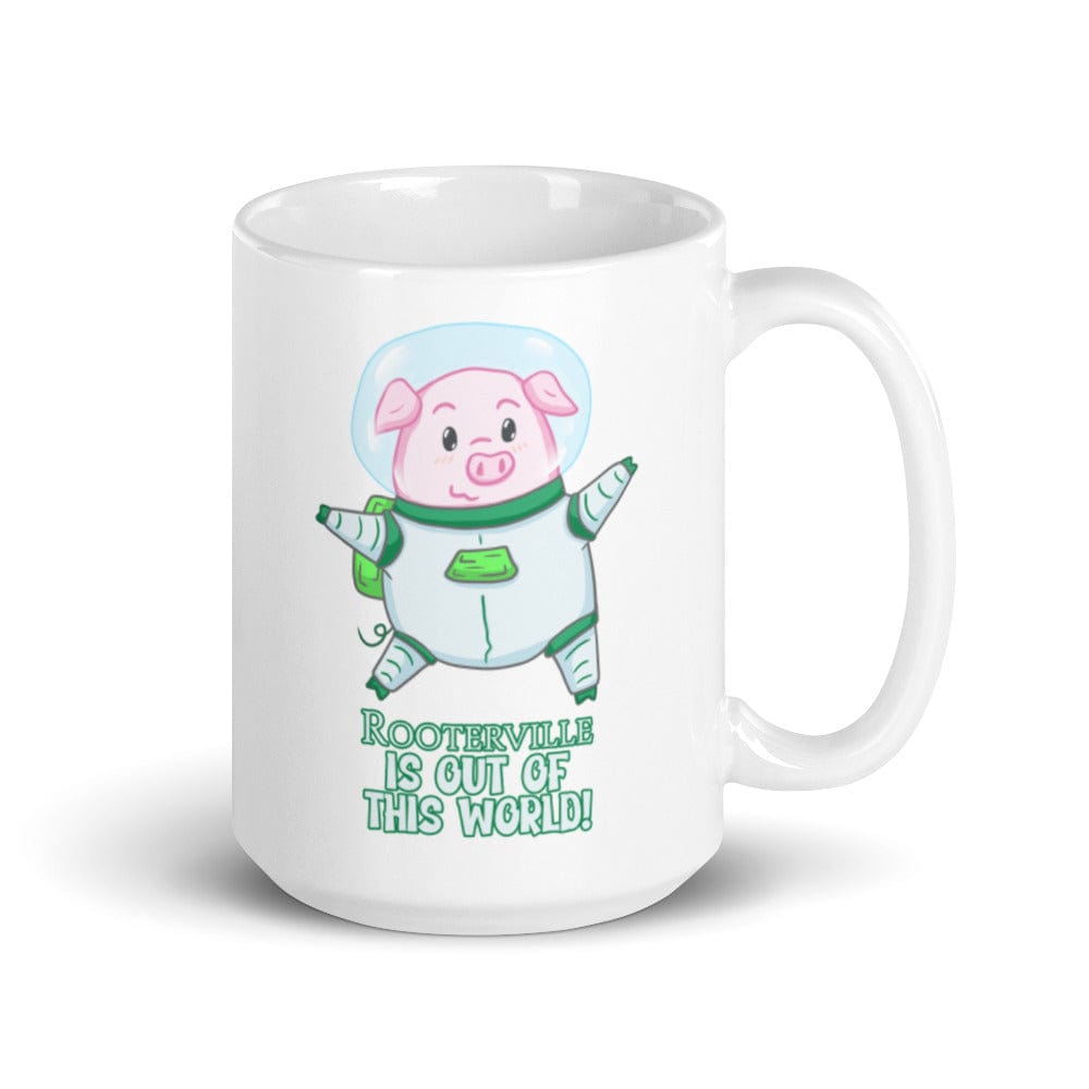 Space Pig Rooterville is Out of this World - Mug - The Pink Pigs, A Compassionate Boutique