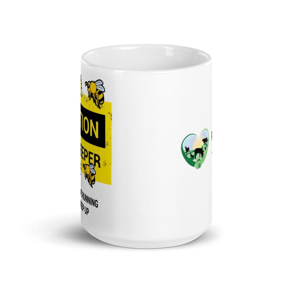 BeeKeeper "CAUTION" - Mug - The Pink Pigs, A Compassionate Boutique