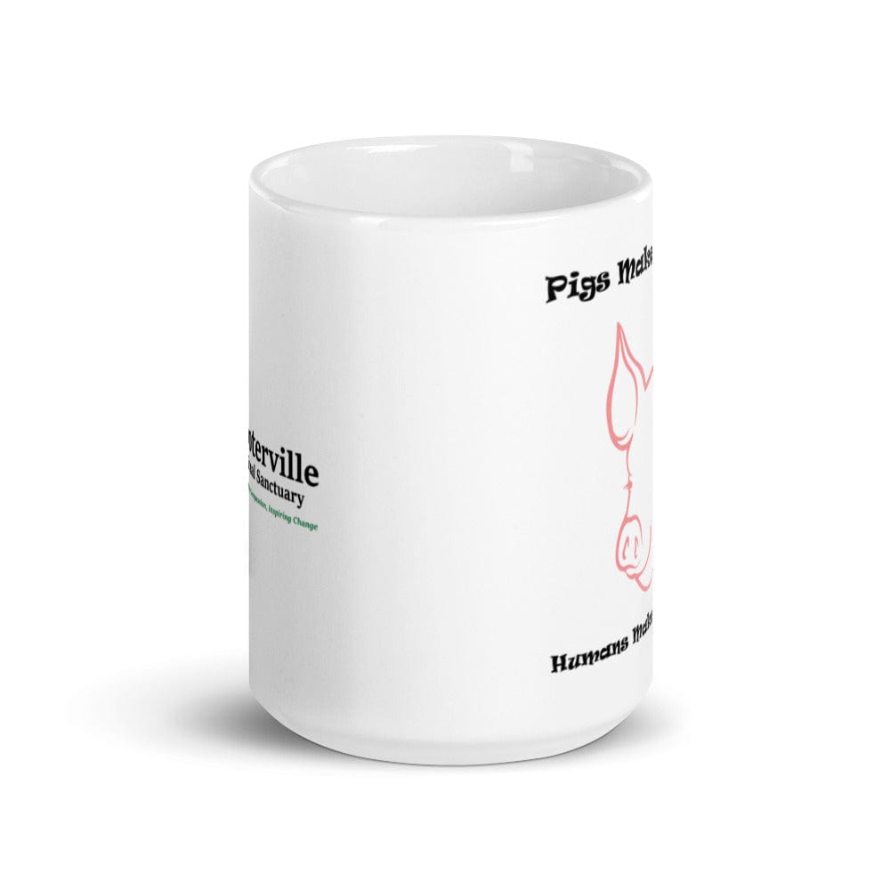 Pigs Make Me Happy Humans Make My Head Hurt - Funny Mug - The Pink Pigs, A Compassionate Boutique