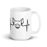 Heartbeat Pig - Mug