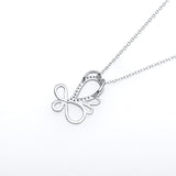 monica Fine Fashion Jewelry-Necklace Butterfly Necklaces Sparkling Beauties in Solid Sterling Silver