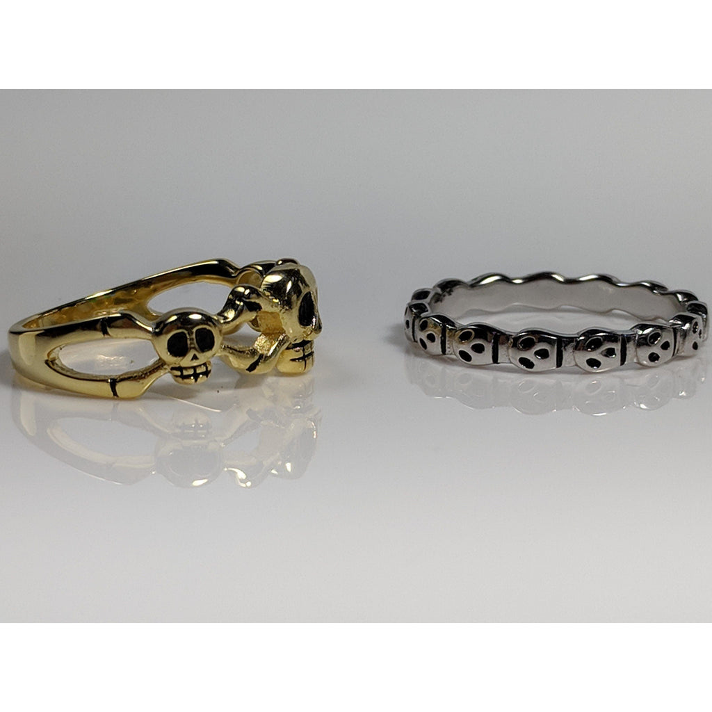 Ghosts or Skull & Crossbones Sterling Silver Rings, so cute! | Animal ...