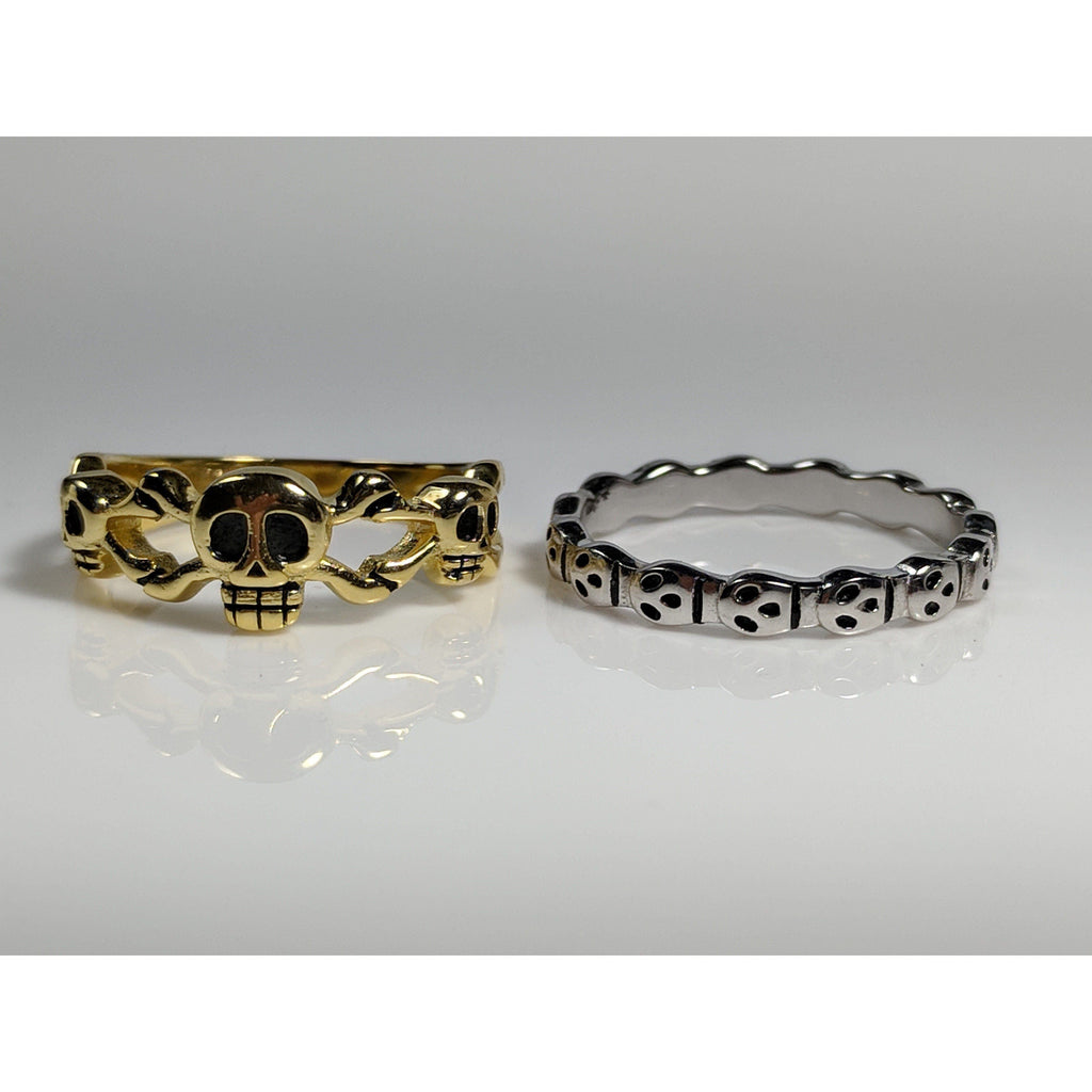 Ghosts or Skull & Crossbones Sterling Silver Rings, so cute! | Animal ...