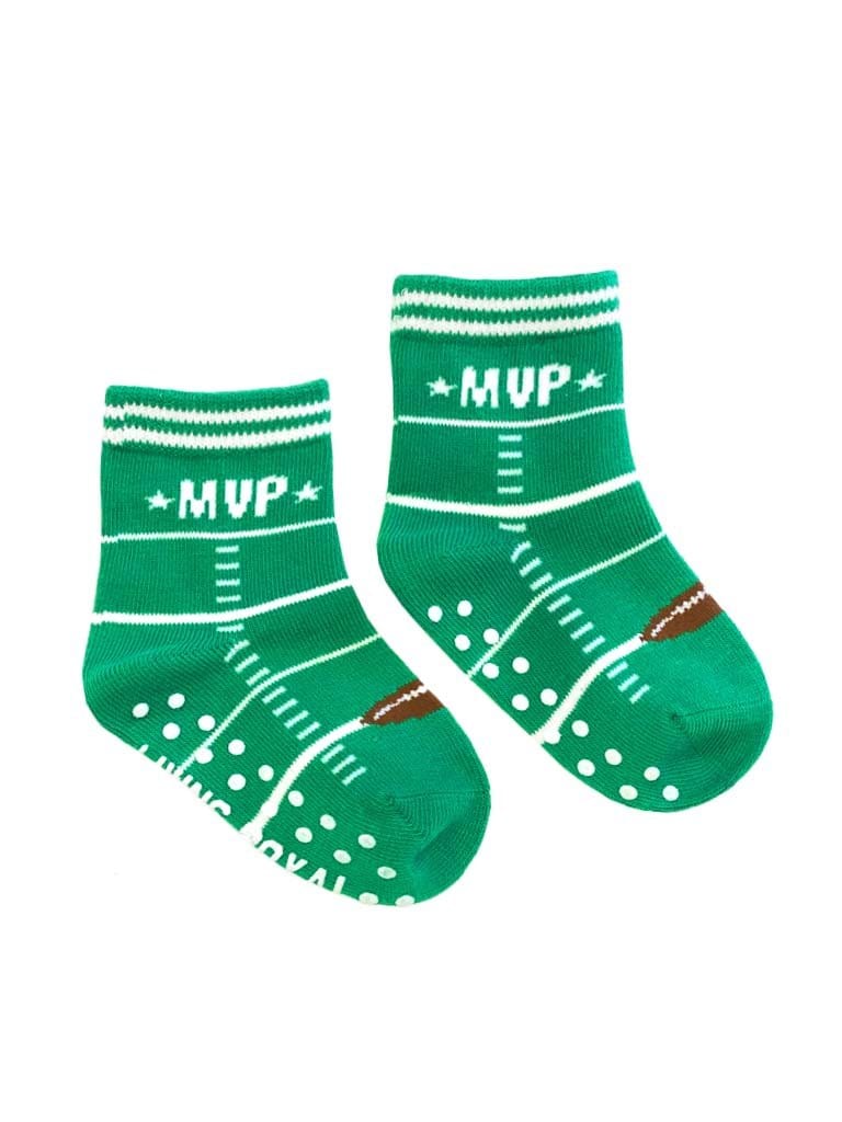 Dad & Son Quarterback & MVP Football Sock Set - The Pink Pigs, A Compassionate Boutique
