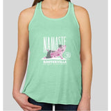 Namaste Rooterville Piggy Yoga Ladies Tank with Pig in Pose*