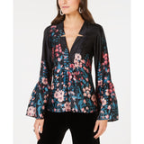 Nanette Lepore Silk Floral-Print Top Size Med - The Pink Pigs, A Compassionate Boutique