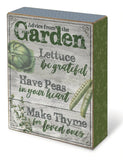 Nicole Brayden Novelty Signs ADVICE FROM THE GARDEN Wooden Box Sign