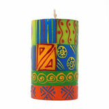 Nobunto Candles Single Boxed Hand-Painted Pillar Candle - Shahida Design - Nobunto