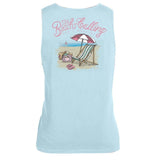 One Coast Apparel XL The Beach is Calling and I Must Go-Jane Marie Tank*