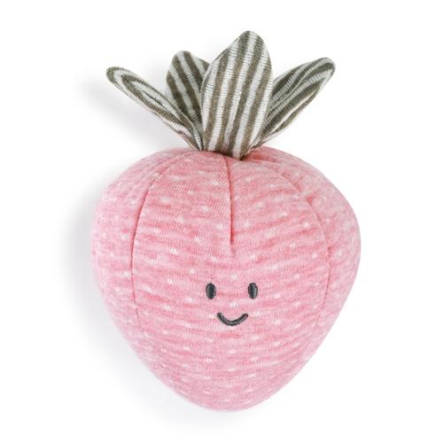 One Coast Baby Strawberry Farmer's Market Collection, Cutest Baby Toys and Rattles Ever!  Vegetable Baby Toys *