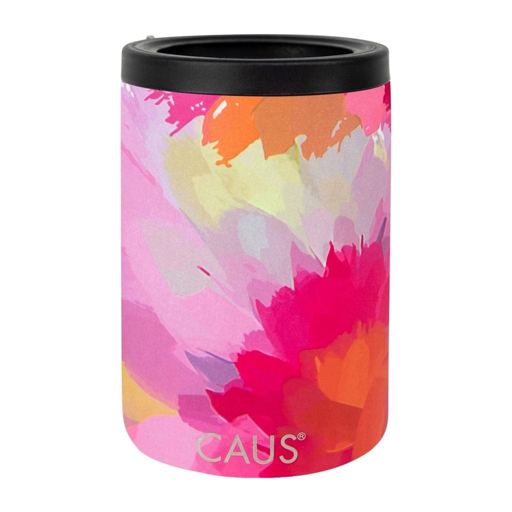 One Coast - Caus Mug Stainless Steel Can Cooler Paint Me Pink CAUS Watercolor Tumblers-Helps Rescued Animals!
