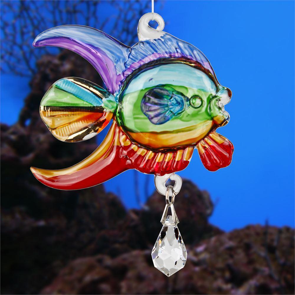 One Coast Decor Dolphin, Seahorse or Coral Fish Sun catchers-Rainbow Makers!  Hand Made with Swarovski Crystal