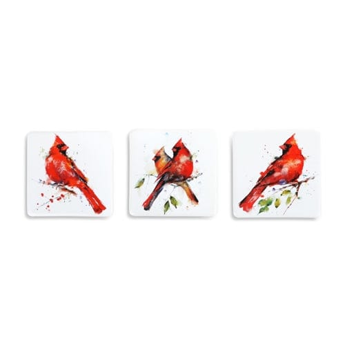 One Coast - Demdaco Decor Cardinal Cardinal, Hummingbirds or Bee & Flowers Magnet Sets By Dean Crouser *