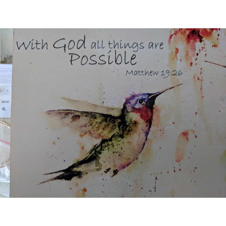 One Coast - Demdaco Decor Inspirational Wall Art with Bluebirds or Hummingbirds, Beautiful!