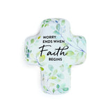 Faith Begins Artful Cross Keeper Sculpture Trinket Box