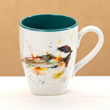 One Coast - Demdaco Mug Chickadee Watercolor Bird Mugs by Artist Dean Crouser -High Quality, Beautiful! *