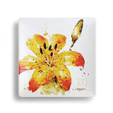 One Coast - Demdaco Plates Tiger Lily Nature & Bird Snack Plates Collection - by Artist Dean Crouser -Magnificent! *