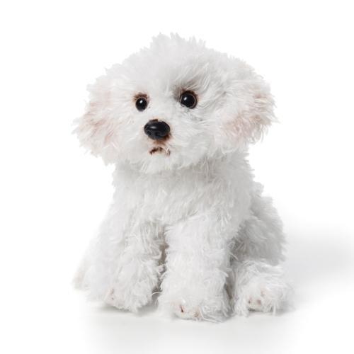 One Coast-Demdaco Plush Animals Bichon Frise Beanie Plush Dogs: Bulldog, Bichon, French Bulldog-Non Sporting Breeds