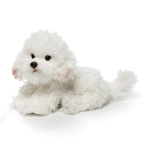 One Coast-Demdaco Plush Animals Bichon-LRG Plush Dogs: Bulldog, Bichon, French Bulldog-Non Sporting Breeds