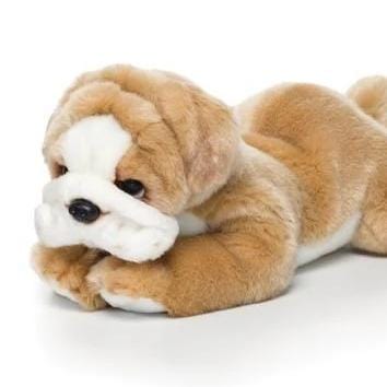 One Coast-Demdaco Plush Animals Bulldog LRG Plush Dogs: Bulldog, Bichon, French Bulldog-Non Sporting Breeds