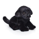 One Coast Plush Animals Black Lab-SM Plush Labrador and Golden Retrievers by Demdaco 3 Sizes!