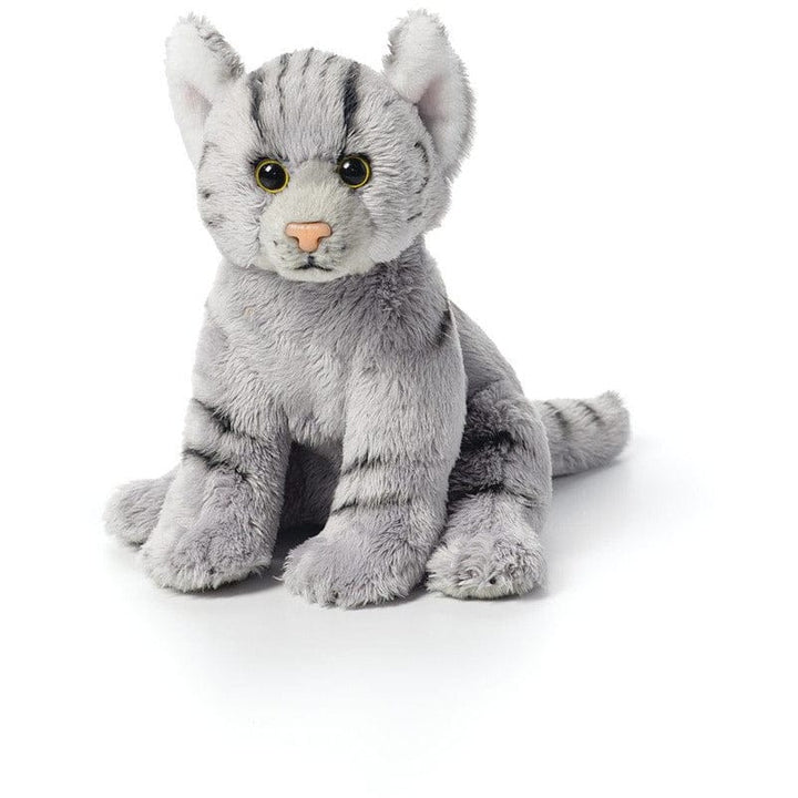 One Coast Plush Animals Gray Tabby Beanie Plush Cat Collection:  Black & Tabby Kitties