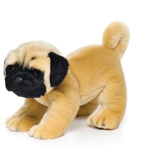 One Coast Plush Animals Pug-LRG Plush Toy Dogs: Yorkie, Chihuahua, Pug Demdaco