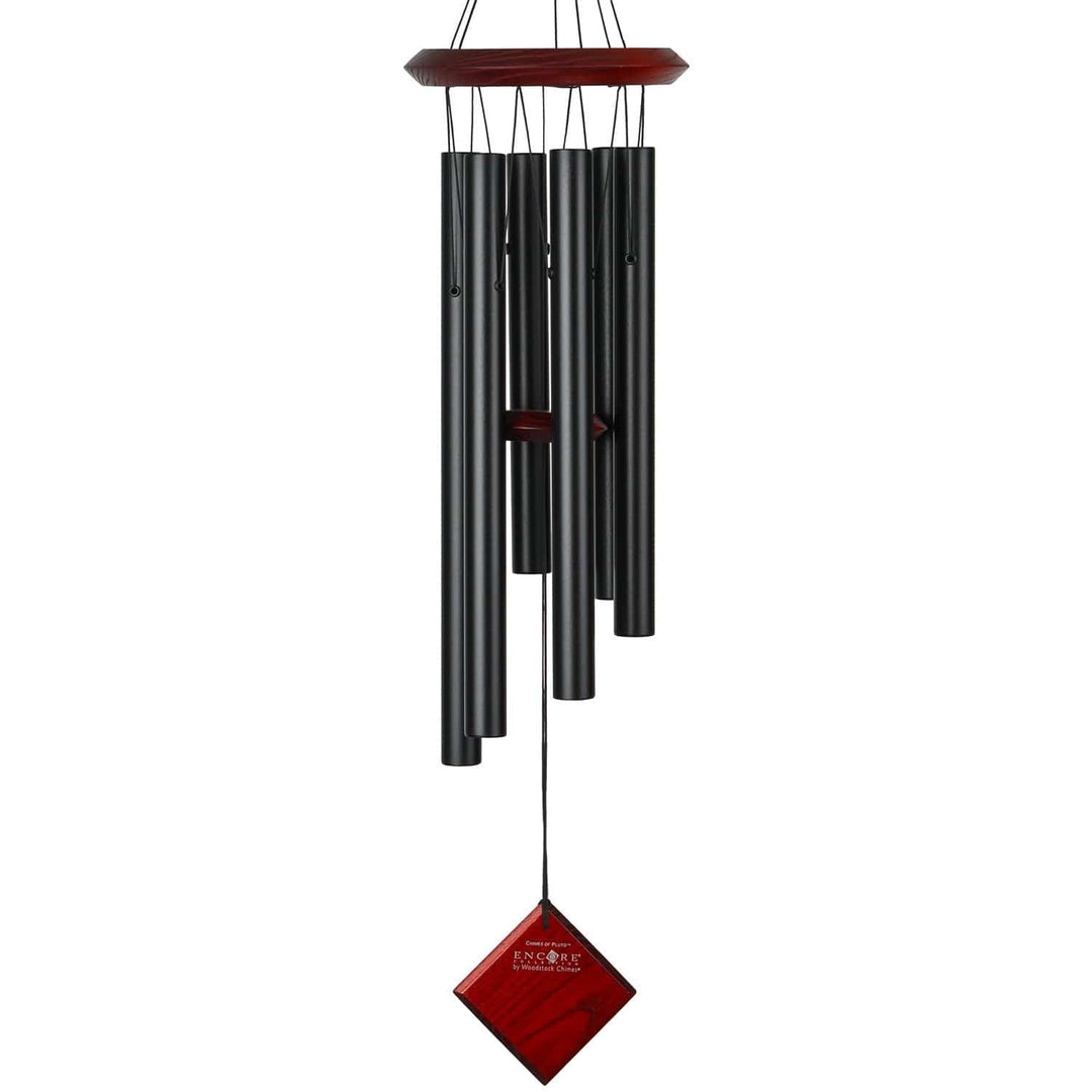 One Coast - Woodstock Chimes Chime Black Woodstock Chimes of Pluto with Color Options