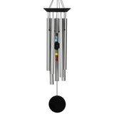 One Coast - Woodstock Chimes Chime Chakra Chime - Seven Stones, Large, Black Woodstock Chimes