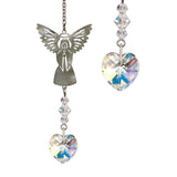 One Coast - Woodstock Chimes Decor April Birthstone Guardian Angel Ornaments -12 Colors, Handmade Sparkling Crystals!*