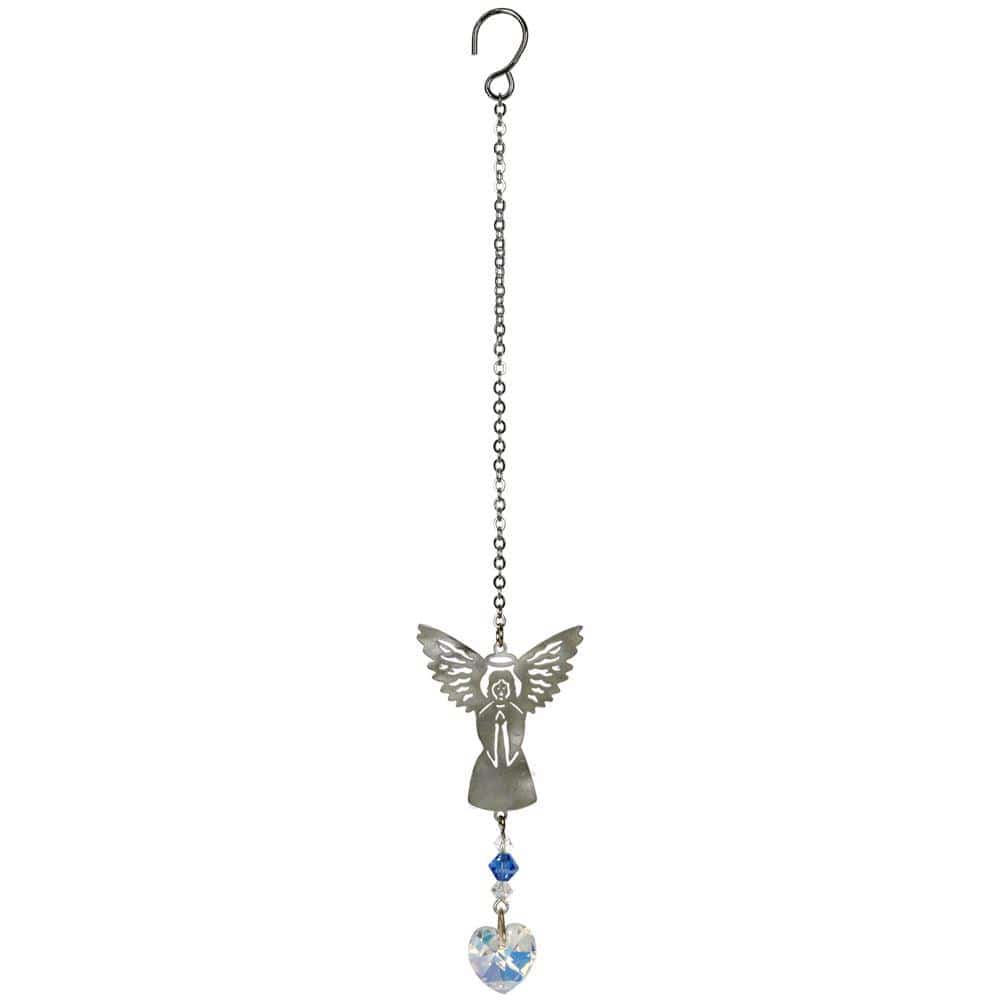 One Coast - Woodstock Chimes Decor Birthstone Guardian Angel Ornaments -12 Colors, Handmade Sparkling Crystals!*