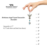 One Coast - Woodstock Chimes Decor Birthstone Guardian Angel Ornaments -12 Colors, Handmade Sparkling Crystals!*