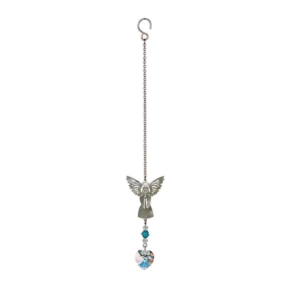 One Coast - Woodstock Chimes Decor Birthstone Guardian Angel Ornaments -12 Colors, Handmade Sparkling Crystals!*