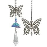 One Coast - Woodstock Chimes Decor Butterfly Butterfly, Dragon Fly, Bee & Monarch BUTTERFLY Nature Suncatchers-CRYSTAL FANTASY™ *