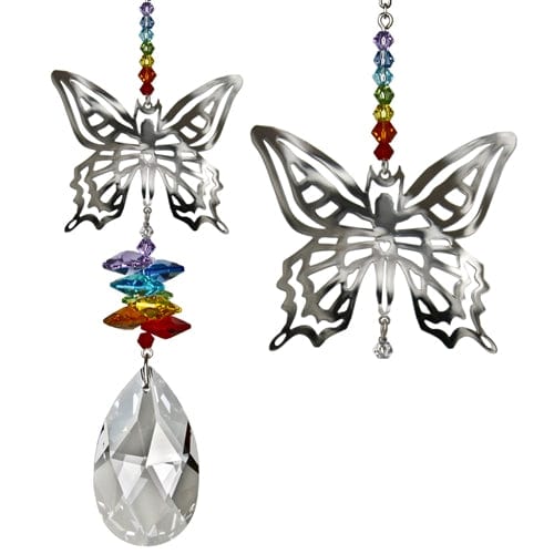 One Coast - Woodstock Chimes Decor Butterfly Large Crystal Fantasy Suncatcher Collection:  Hummer, Butterfly MORE*