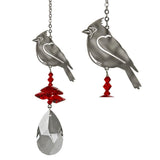 One Coast - Woodstock Chimes Decor Cardinal OUT OF STOCK Bird Crystal Fantasy Suncatchers-Cardinal, Hummingbird, Flamingo, Owl, Songbird*