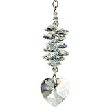 One Coast - Woodstock Chimes Decor Crystal Cascade - Heart & Ice Suncatchers