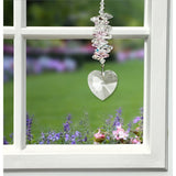 One Coast - Woodstock Chimes Decor Crystal Cascade - Heart & Ice Suncatchers