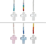 One Coast - Woodstock Chimes Decor Crystal Cross Rainbow Maker/Suncatcher