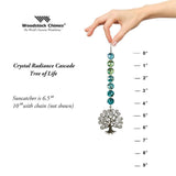 One Coast - Woodstock Chimes Decor Crystal Radiance Tree of Life-Swarovski Crystal Suncatcher