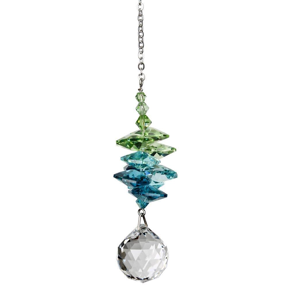 One Coast - Woodstock Chimes Decor Crystal Sunrise Cascade Suncatchers-Green, Pink, Purple Sparkling Splendor!*