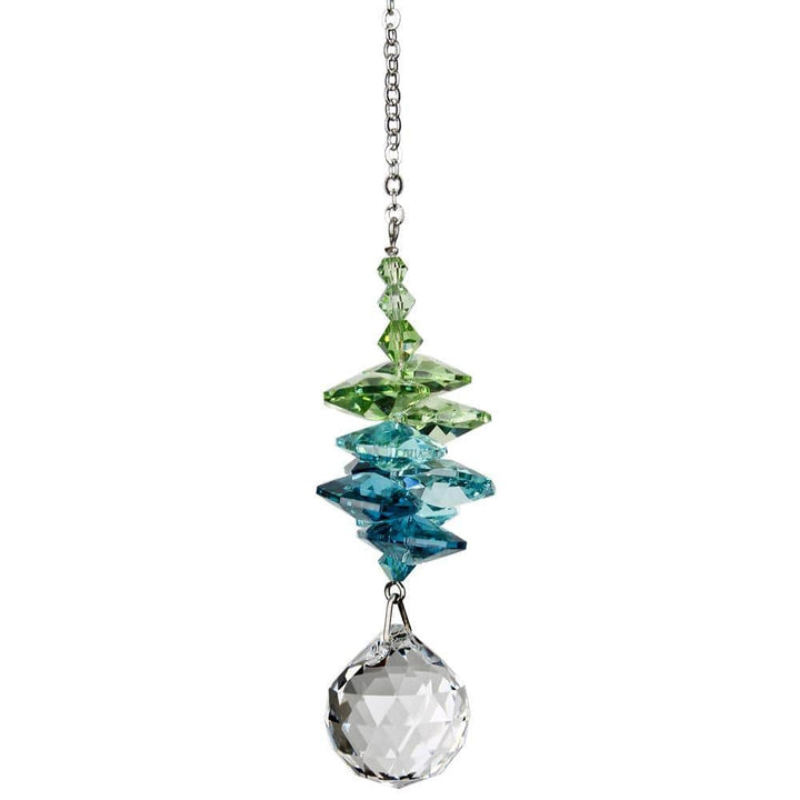 One Coast - Woodstock Chimes Decor Crystal Sunrise Cascade Suncatchers-Green, Pink, Purple Sparkling Splendor!*