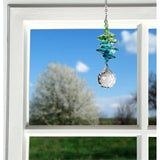 One Coast - Woodstock Chimes Decor Crystal Sunrise Cascade Suncatchers-Green, Pink, Purple Sparkling Splendor!*
