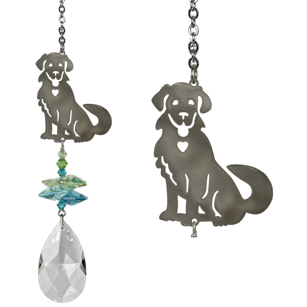 One Coast - Woodstock Chimes Decor Dog Suncatcher-Crystal Fantasy